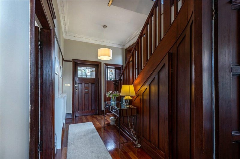 The traditional sense of the property is evident the moment you enter the reception hall which provides beautiful original woodwork, a superb hardwood floor and elegant stained/leaded glass windows.