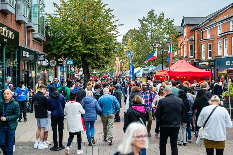 Thousands of families also flocked to the town centre with visitor numbers reaching new heights