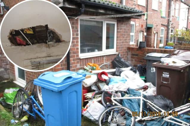The hazardous home on Carter Knowle Avenue rented out by Nilendu Das, who has been added to the rogue landlord list and banned from managing properties for 10 years.