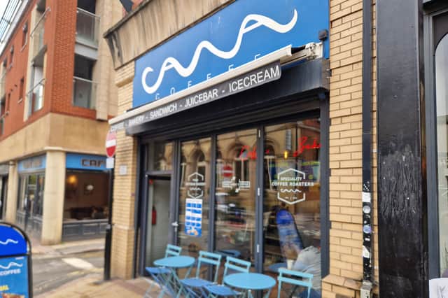 Cawa on Division Street in Sheffield city centre, where we tried the popular fish finger croissant