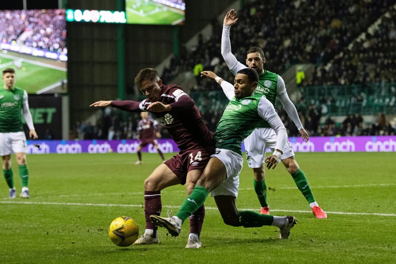 This Easter Road clash ended in a 0-0 despite two shots on target for Hibs and four for Hearts. 