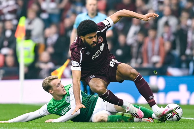 A goal from Hibs’ Chris Cadden couldn’t stop Hearts from going through to the next stage of the Scottish FA Cup. Ellis Simms and Stephen Kingsley secured the win for Hearts. 