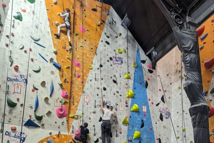 Challenge yourself at Glasgow Climbing Centre no matter what your climbing level may be. 