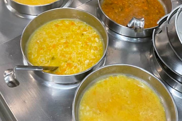 Lentil soup just like how your granny used to make it - get a cup to takeaway on Mitchell Street. For just £2, it's the cheapest lunch you can find in the city centre - to our knowledge at least.
