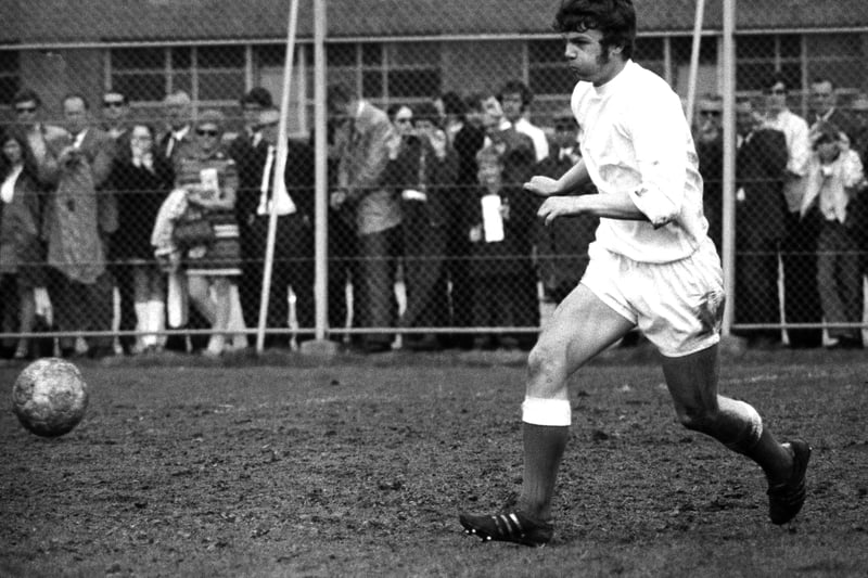 Alfie Conn Jr in action - his father played for Hearts from 1944 to 1958 and established the terrible trio along with Jimmy Wardhaugh and Willie Bauld.