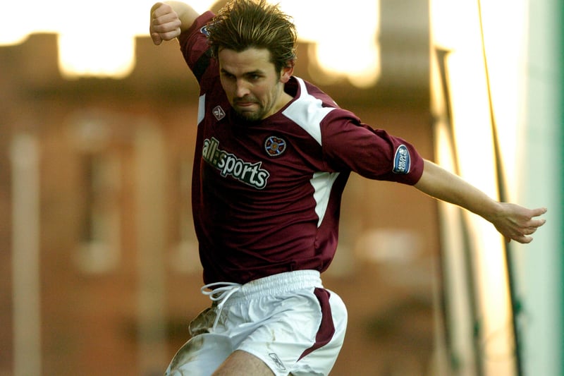 Scottish manager Hartley played for both Hibs and Hearts during his time but scored eight goals against Hibs during his time at Tynecastle between 2003 and 2007.