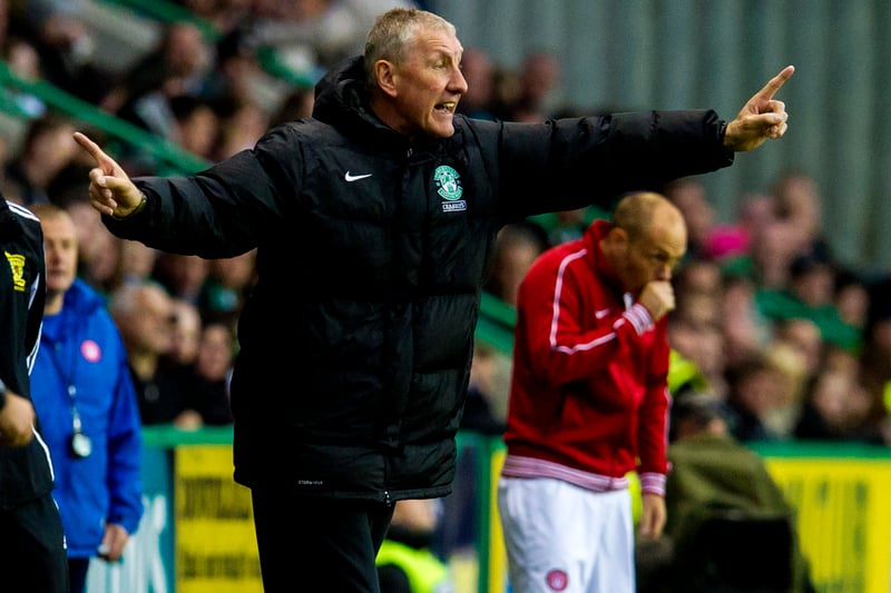 The former England defender managed Hibs to a win at Easter Road in his first derby back in January 2014.