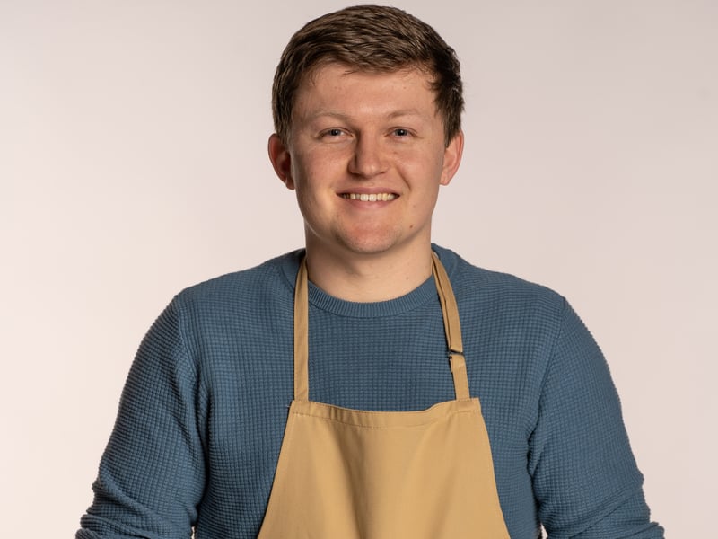 Rugby player and chemist Josh has already impressed in the Bake Off tent with 9/4 odds. Having received the second Hollywood Handshake of the season and impressed with his homegrown produce, there’s not much that’s likely to keep Josh down for long – not even Noel’s terrible jokes. 