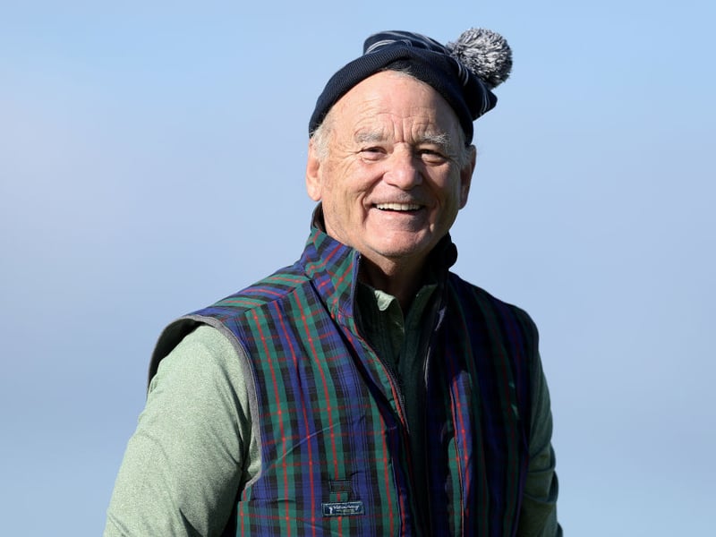 A superb performance in the quirky 2003 film Lost in Translation won Bill Murray a Golden Globe as best actor in a musical or comedy. Other tour de force performances in more than 30 years in films include the 1984 hit Ghostbusters and Groundhog Day, the 1993 film in which he plays a hard-bitten reporter. He was the voice of Garfield in Garfield: A Tale of Two Kitties, showing his versatility. He is particularly remembered by golf enthusiasts for his superb portrayal of a wacky greenkeeper in the film Caddyshack, one of the most popular golf films ever made. In 2012 in Hyde Park on Hudson, he gave a bravura performance as US President Franklin D Roosevelt. A member of Palma Valley in California and Sleepy Hollow in Westchester, New York, he also plays a lot of golf at Pebble Beach, where he won the AT&T Pro-Am with professional D.A. Points. This is his ninth appearance in the Alfred Dunhill Links.
