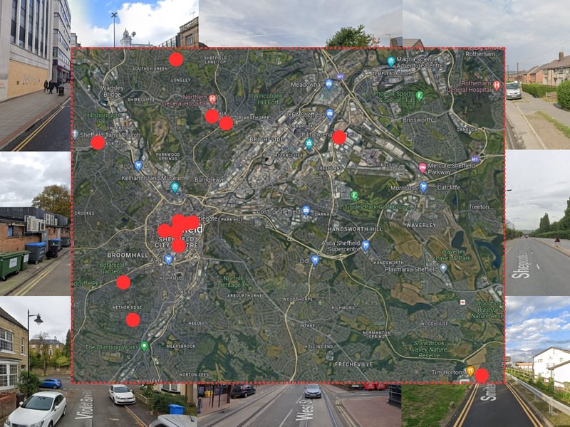 Here are Sheffield's 14 most crime-plagued streets, according to recently-released police data