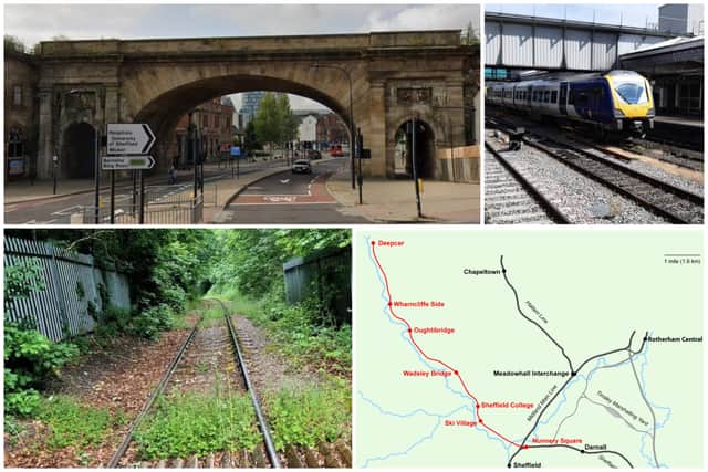 The Don Valley Railway line could connect Sheffield city centre to Stocksbridge on a one-track route while reopening Sheffield Victoria Station.