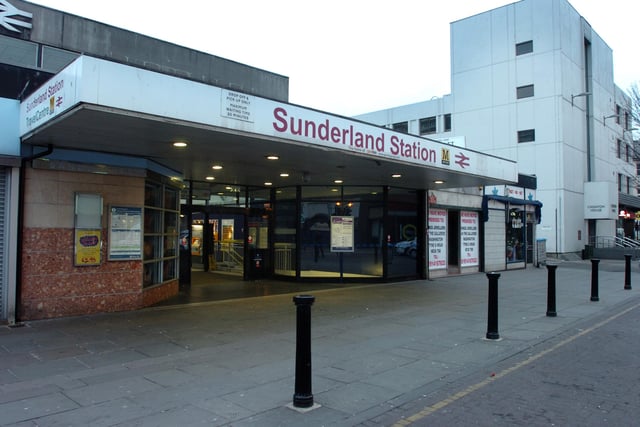 Sunderland rail and Metro station, in Athenaeum Street 10 years ago.