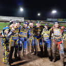 Sheffield have confirmed Kyle Howarth and Josh Picking for their 2024 line-up. Picture shows the pair among team mates after their 2023 title win. Pictiure: David Kessen, National World