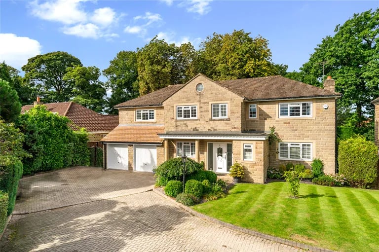 This stunning five bedroom property with large gardens is on the market.