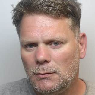 Shaun Battye, 49, has been jailed after he targeted an elderly Rotherham couple in a burglary in July. (Photo courtesy of South Yorkshire Police)