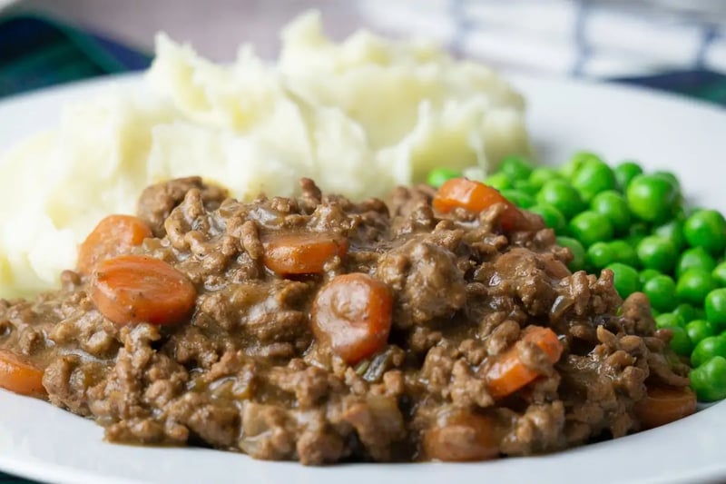 One of the most popular picks from our readers was mince and tatties which has been a staple of Glasgow food for many years. 
