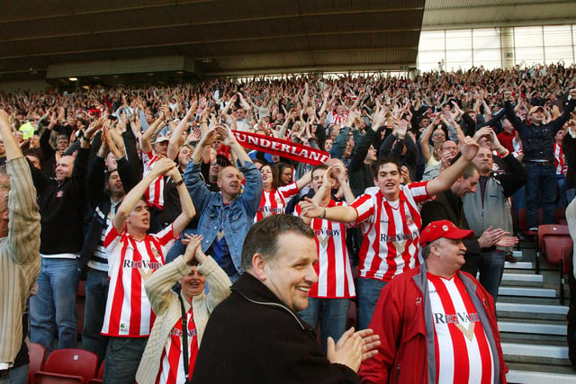 A huge Sunderland contingency at Boro for the win in 2005.
