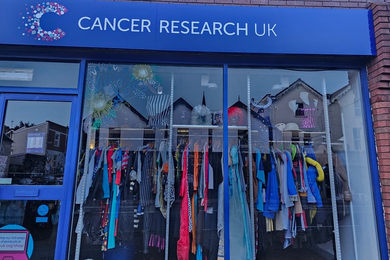 The Cancer Research UK charity shop transforms with the countdown to Halloween. Almost half of the shop’s racks are full of secondhand Halloween costumes for both children and adults.