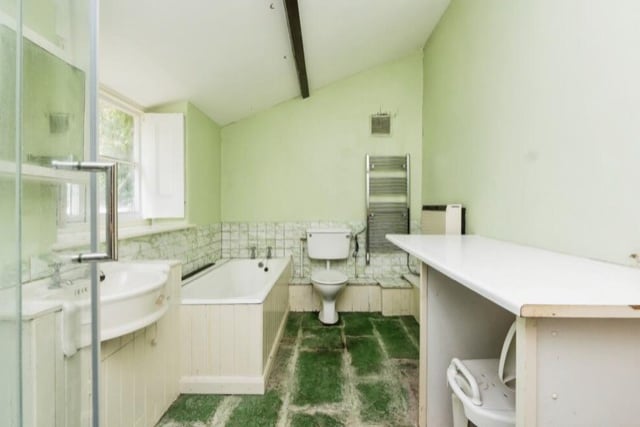The large bathroom needs some updating but buyers will be able to put their own stamp on it.