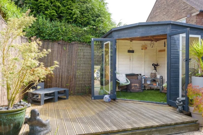 The patio and snug in the garden is a rare thing to come by in a house on the market.