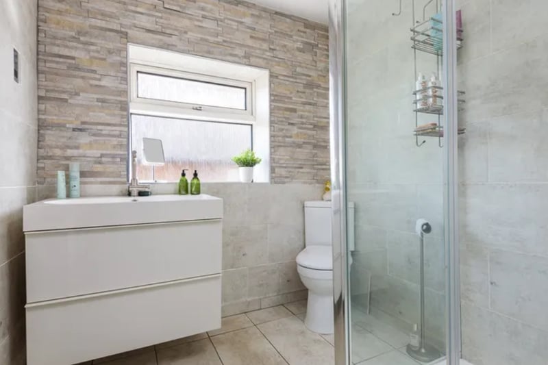 The bathroom can accommodate first-time buyers and growing families.