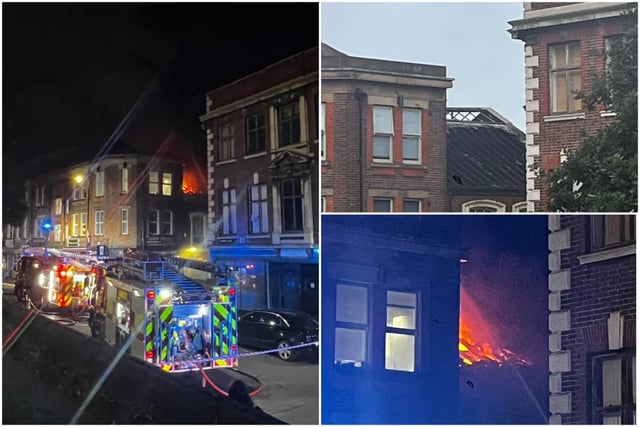The buildings at the junction on North Church Street and Campo Lane are a mix of shops, offices and flats. South Yorkshire Fire & rescue are yet to say which buildings have been directly affected.