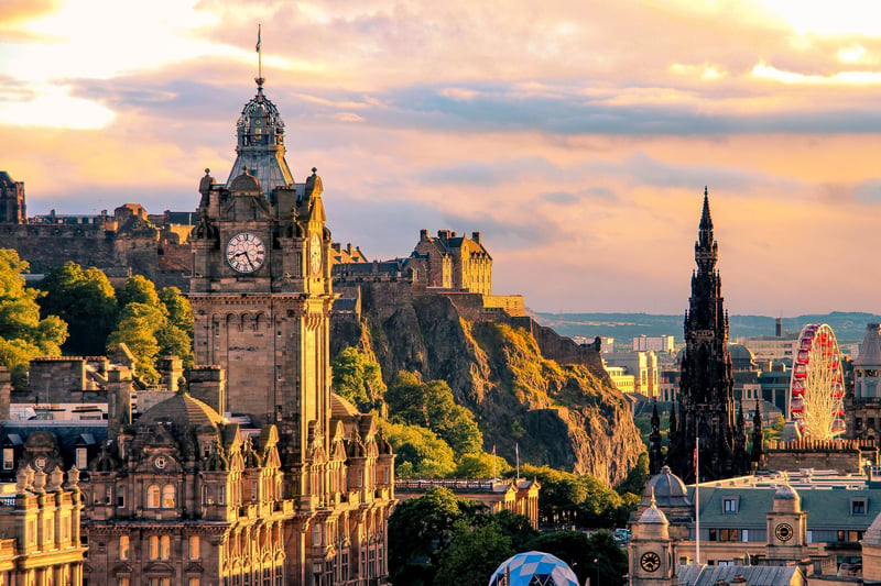 At number three is Edinburgh, for its festival and varied architecture, with a score of 86.38.