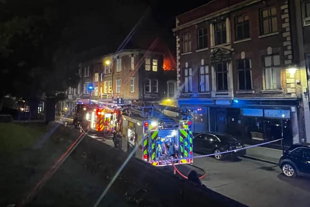 Firefighters dealt with a blaze on Campo Lane in Sheffield city centre