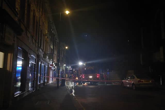 Firefighters were called to a blaze on Campo Lane in Sheffield city centre