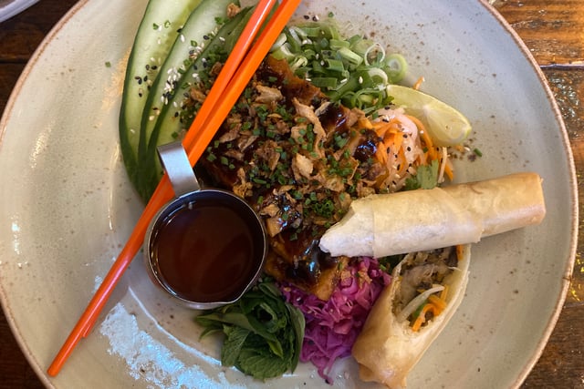 Reporter Chloe Aslett tried out the ginger tofu bún with a ginger and mushroom spring roll at Broomhill's Nam Song. It's popularity came as no surprise, with Chloe describing her meal in October as "delicious".