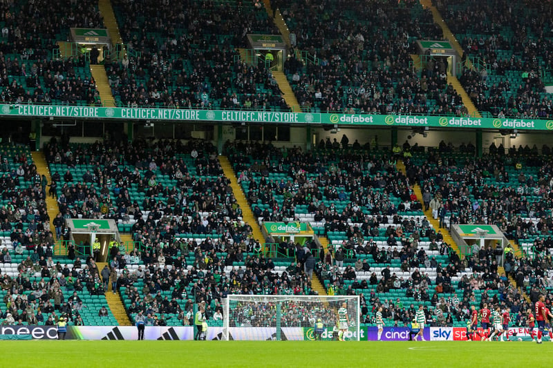 On average, Celtic have 58,556 fans attending their fixtures this season. 