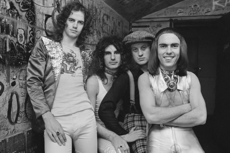 Slade performed in Birmingham in 1972 several times with the Town Hall performance being the last one that year. For one of our readers, the Town Hall performance was their first gig ever. (Photo by McCarthy/Daily Express/Hulton Archive/Getty Images)