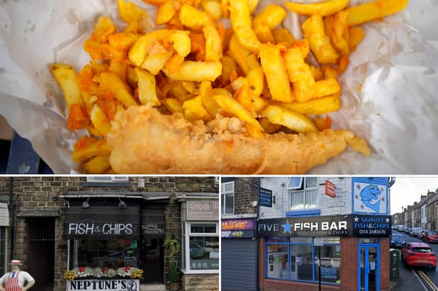 The people of Sheffield have been busy rating their favourite fish and chip shops on Google.