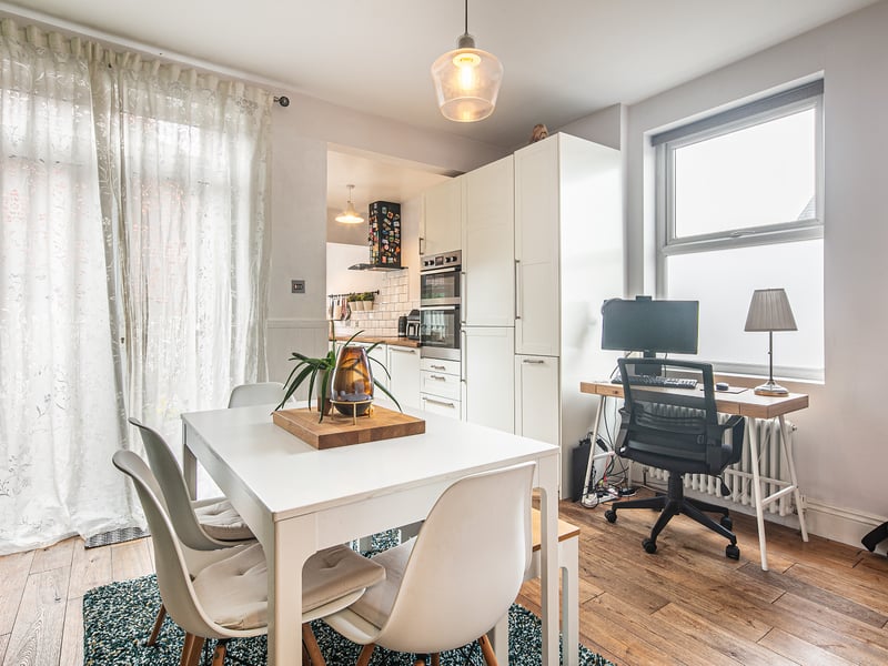 This open plan kitchen/diner is found to the rear. (Photo courtesy of Spencer Estate Agents)