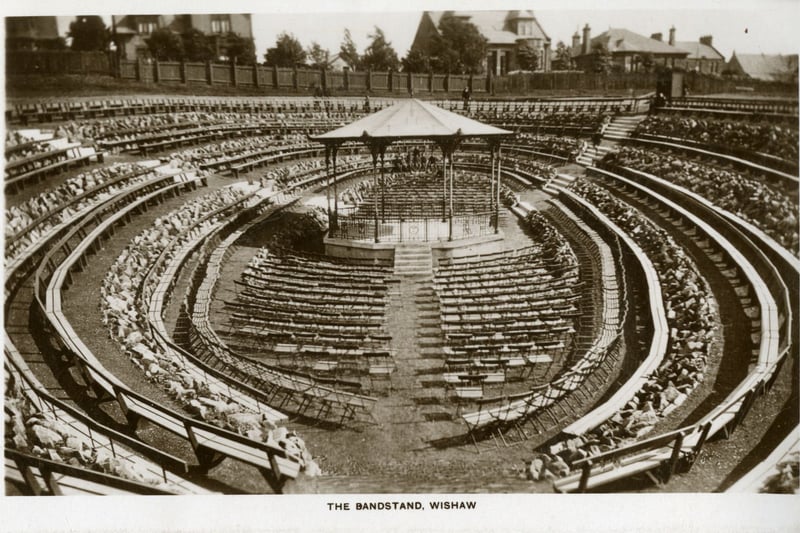 This view of the seating around the bandstand in Belhaven Park gives an idea of the scale of outdoor events held there. The park was a gift to the town by Lord Belhaven in memory of his son who was killed during the First World War. In this era the park still had a functioning wading / swimming pool too - at least nowadays we have a skatepark and a bigger playpark, but a modern outdoor stage for live music would be incredible for the community in the modern day.