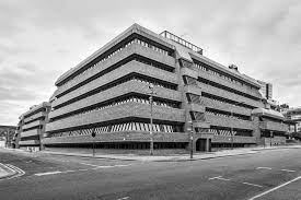Kentigern House looks pretty dystopian with its brutalist architecture - it was originally built as a home for the Ministry of Defence, who have remained in the office building to this day.