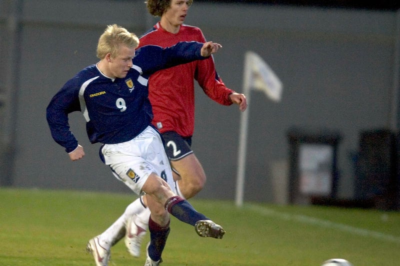 The current Hearts’ boss scored ten international goals in 51 appearances for Scotland. 