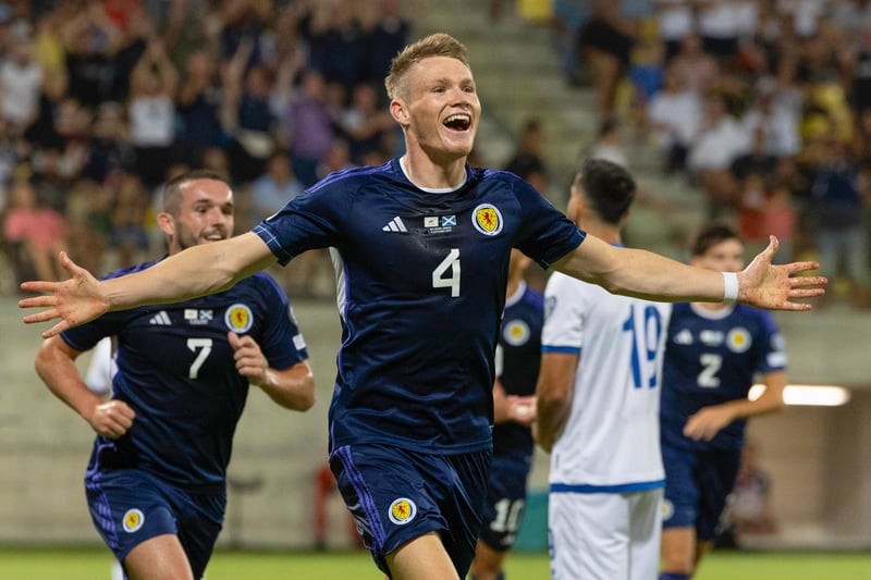 Scotland’s Scott McTominay has seven goals for Scotland in this years Euros 2024 qualifying campaign