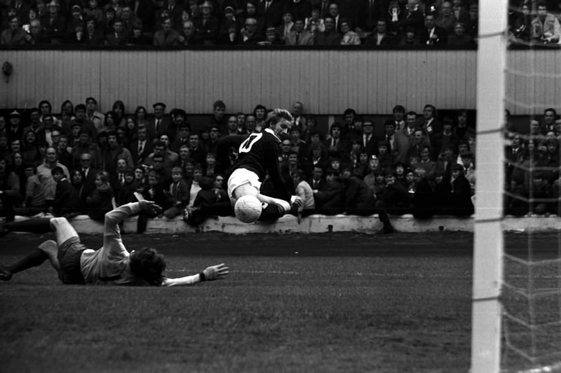Denis Law is Scotland’s all-time leading goal scorer with 30 goals from just 55 matches.