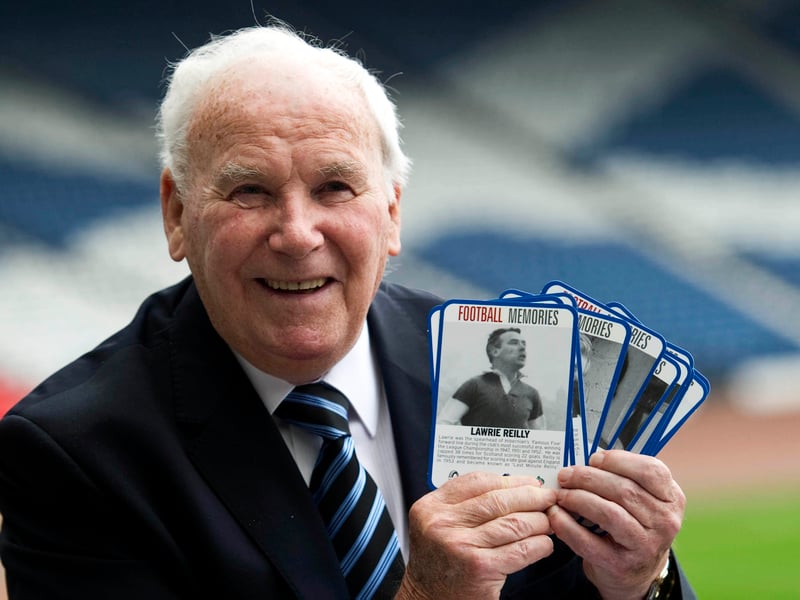 The Hibs legend scored an impressive 22 goals in 38 international fixtures, most notably scoring five of them against the 'Auld Enemy' England.
