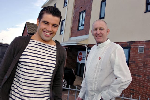 Joe McElderry officially opened the new Sunderland Centrepoint on Dundas Street in 2012.
He is pictured with service manager Steve Scott.