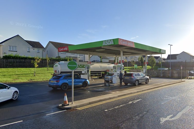 The ASDA in Bishopbriggs is the tenth least expensive petrol station around Glasgow
