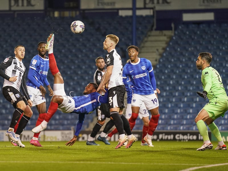 Tino Anjorin scores his first goal for the club.