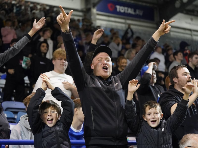Pompey fans on song!