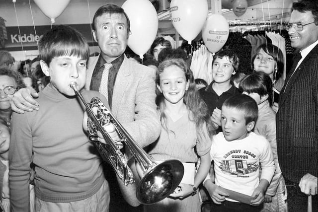 Chipster Stephen Cooley (12), won the Echo's Roy Castle Competition in 1981.
He got a £25 voucher and his first trumpet lesson from Roy.