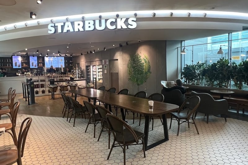 ‘Really helpful kind staff, knowledgeable about the drinks and quick turnaround! Had my drink in my hand within 2 mins of ordering, 10/10 service would go again. Also the seats area was so clean, especially for an airport’.
