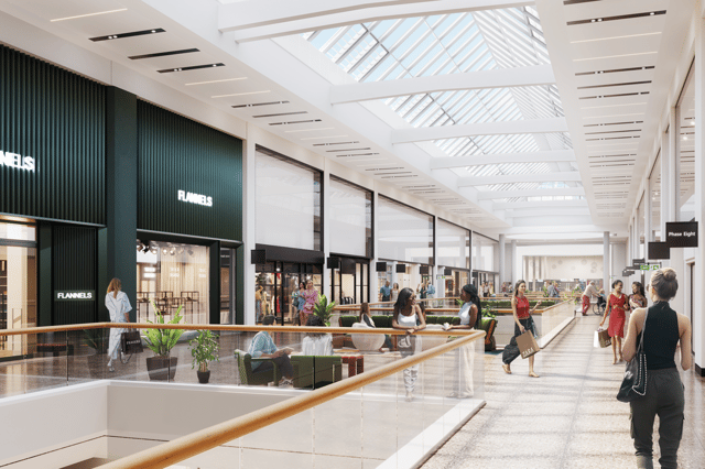 Image of the The Avenue, formerly Park Lane, at Meadowhall after a revamp.