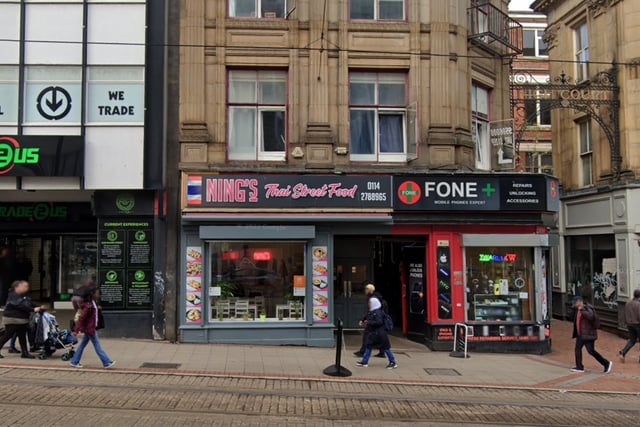 Ning's Thai Street Food, on 35 High Street, Sheffield City Centre, was rated two stars at its last inspection on March 5 2024.