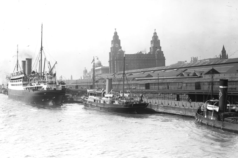 The SS Bailey at Liverpool Dock in 1929.