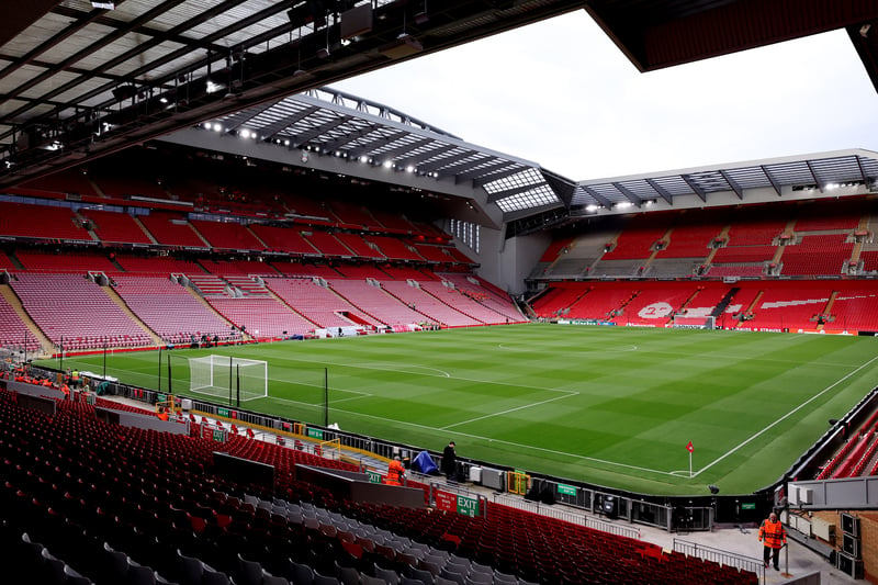 Average attendance at Anfield - 49,904